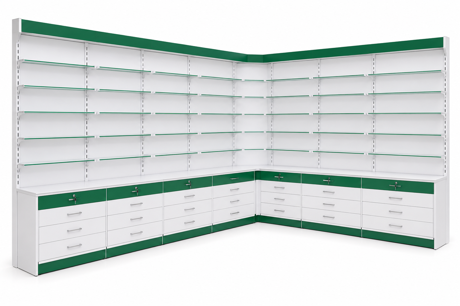 Pharmacy Fixtures by Sparkns Racks